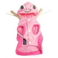 Disfraz de tortuga color rosa para mascotas.
